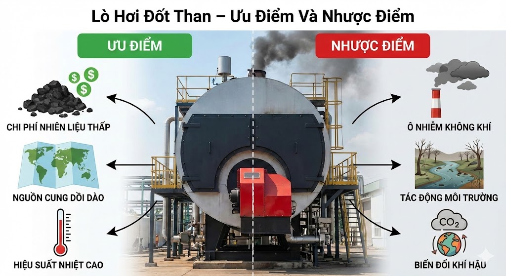 Lò Hơi Đốt Than – Ưu Điểm Và Nhược Điểm